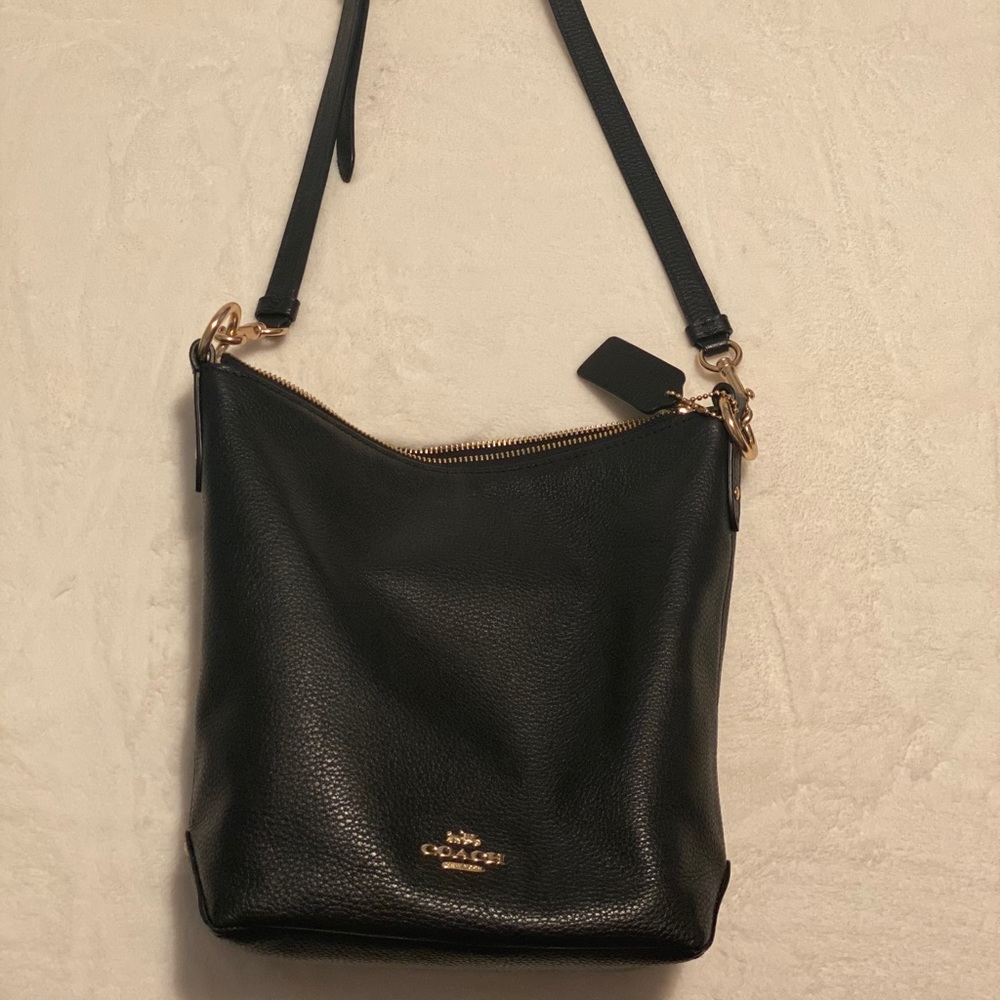 Black Leather Coach Bag